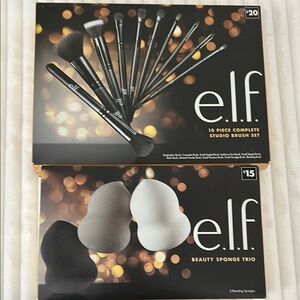 ELF Studio Bundle - Brush Set and Beauty Sponge Trio